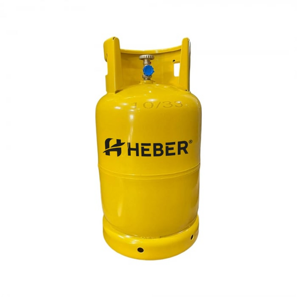 Butelie GPL din metal Heber® cu guler, 26 L, 11 kg, filet 1/2, nealimentata cu gaz