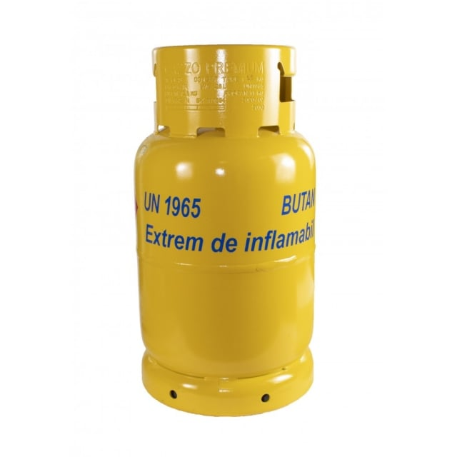 Butelie GPL din metal Heber® cu guler, 26 L, 11 kg, filet 1/2, nealimentata cu gaz