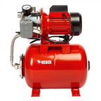 Hidrofor de mare putere Heber®, AUTOJS80, 24L, 1000W, 50l/min, H refulare 40m, pompa din fonta si inox