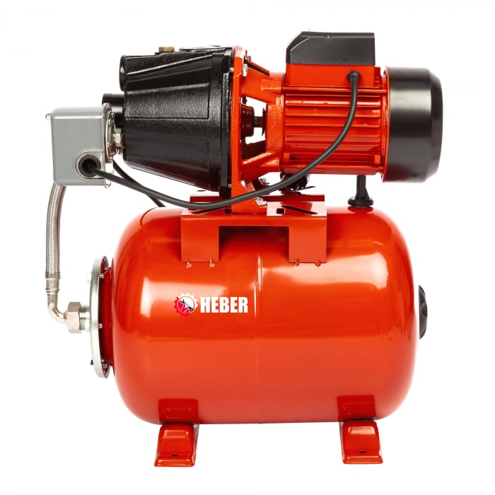 Hidrofor Heber®, AUTOJET80S, 24L, 1000W, 50l/min, H refulare 40m, cu turbina din bronz