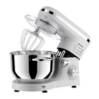 Mixer cu bol din inox Heber®, 1500 W, Bol 6.2 L inox, 6 Viteze, Functie Pulse, Miscare eliptica