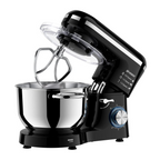 Mixer cu bol din inox Heber®, 1500 W, Bol 6.2 L inox, 6 Viteze, Functie Pulse, Miscare eliptica