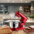 Mixer cu bol din inox Heber®, 1500 W, Bol 6.2 L inox, 6 Viteze, Functie Pulse, Miscare eliptica