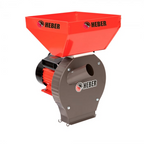 Moara electrica Heber®, 3.8 kw 3000 rpm motor 100% cupru, 300 kg/ora, cuva mare, 20 de ciocanele pentru cereale si stiuleti + sac, surubelnita, perie