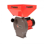 Moara electrica Heber®, 3.8 kw 3000 rpm motor 100% cupru, 300 kg/ora, cuva mare, 20 de ciocanele pentru cereale si stiuleti + sac, surubelnita, perie