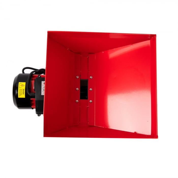 Moara electrica Heber®, 3.8 kw 3000 rpm motor 100% cupru, 300 kg/ora, cuva mare, 20 de ciocanele pentru cereale si stiuleti + sac, surubelnita, perie