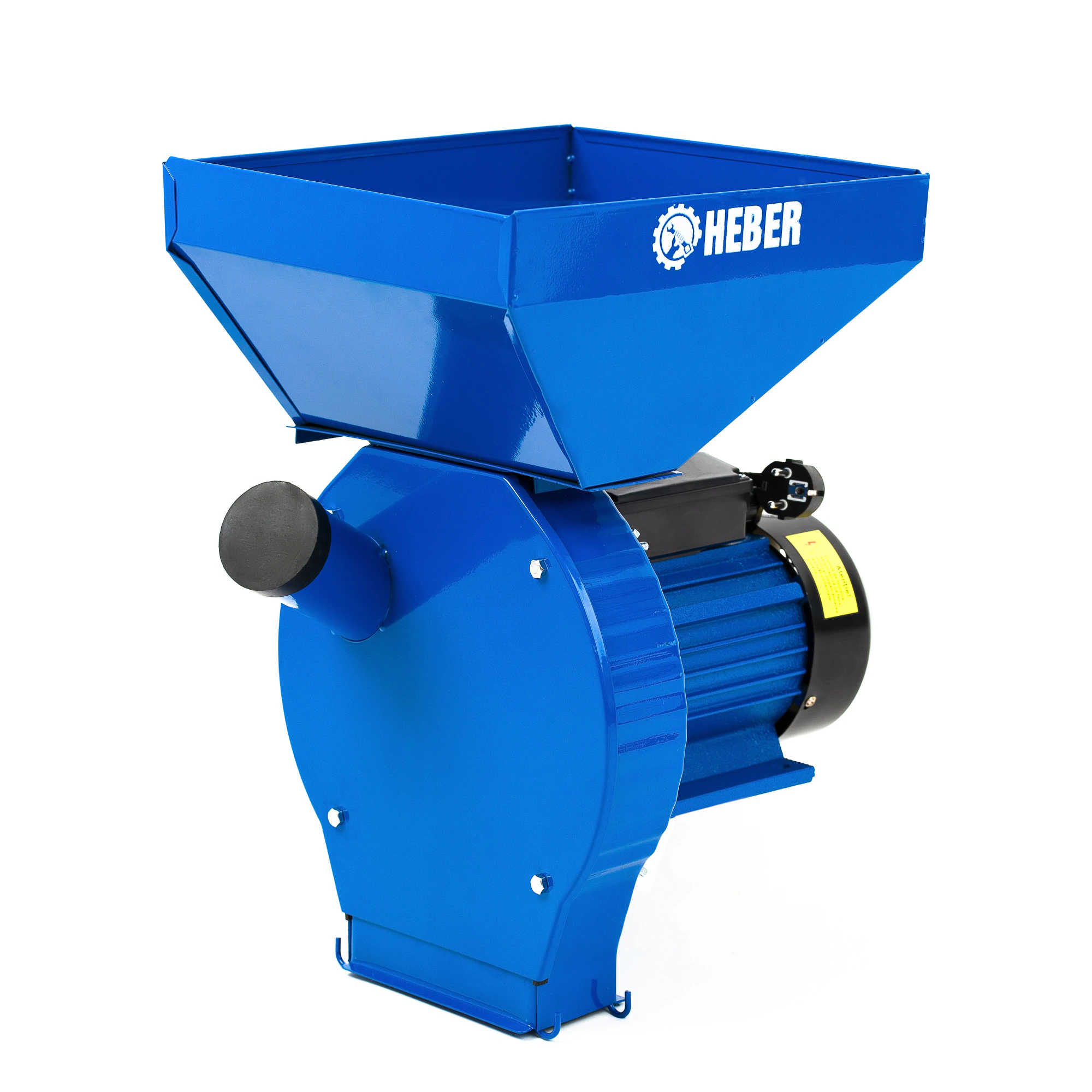 Moara electrica Heber®, 3.9 kw 3000 rpm motor 100% cupru, 300 kg/ora, cuva mare, 20 de ciocanele pentru cereale si stiuleti