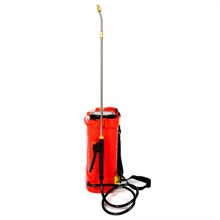 Pompa de stropit electrica , HEBER, 12 L, acumulator, regulator presiune,5 duze incluse