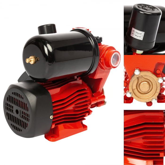 Mini hidrofor Heber®, PS170, 1L, putere 370W, debit 35l/min, H refulare 30m