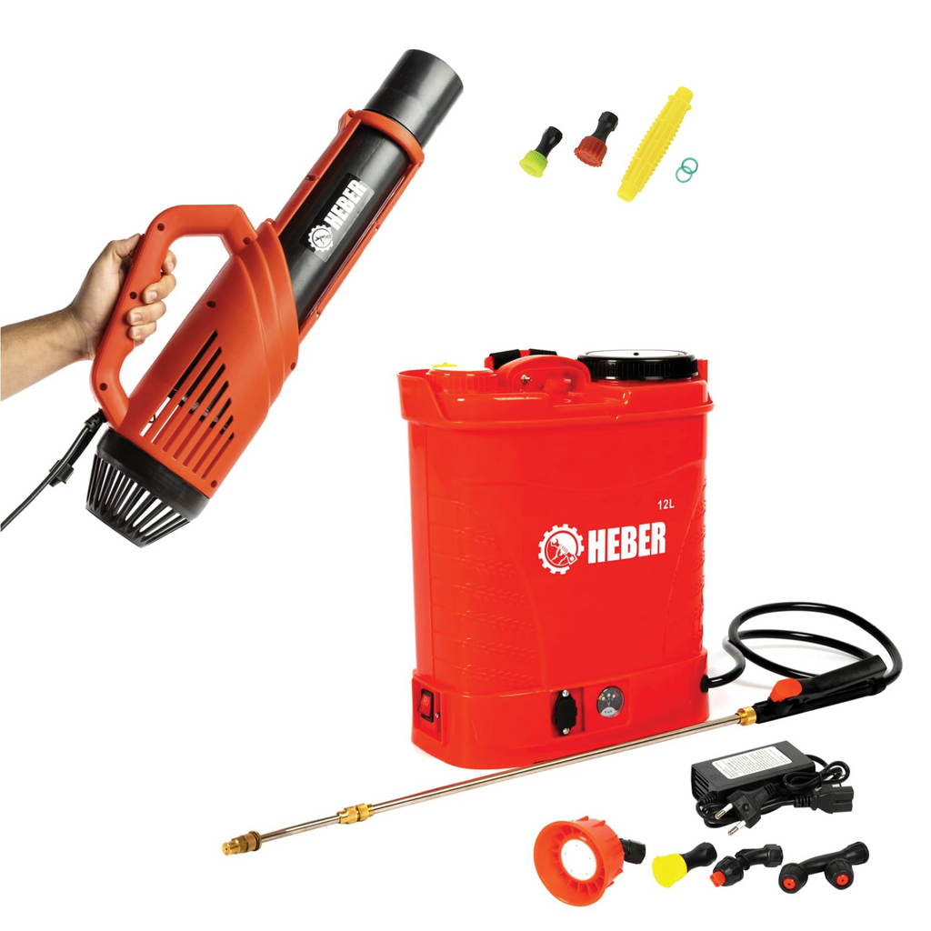Set Pompa de stropit electrica, HEBER®, 12 L + Atomizorul electric portabil