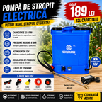 Pompa de stropit electrica, Schumann®, 12 L, acumulator, 6 BAR, regulator, 5 duze de stropire incluse